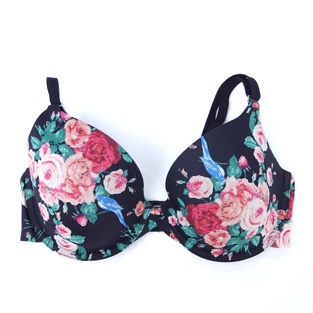 Soma Memorable Full Coverage Bra Underwire Multicolor Floral Size 36C